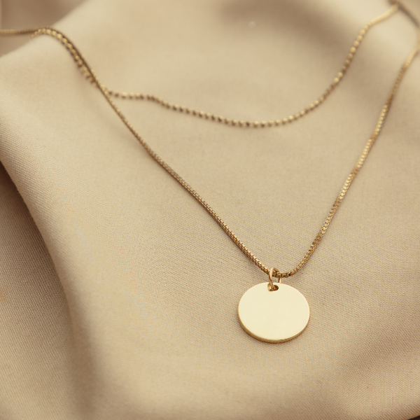 Conjunto de Gargantilhas Ouro 18k com Pingente Prata - Imagem 2
